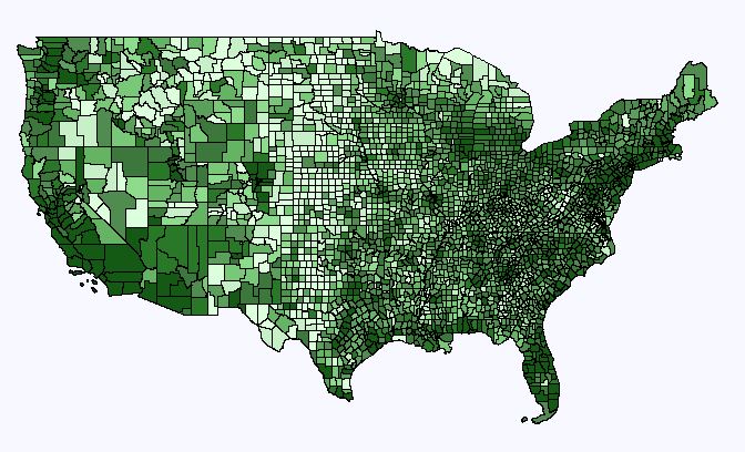 Demographic map